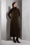 Fur Detailed Knitting Dress 44936