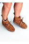 Tan Suede Genuine Leather Plush Lined Women's Lace-Up Boots - 3