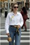Daisy Embroidered White Shirt