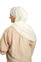White Back Tie Shawl Chiffon Sequined Pleated 1910_42 - 4