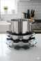 5 Pcs Black Felt Pan Protector Prevents Scratches Practical and Soft Pot Pan Separator Felt - 3