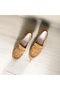 Camel Suede Genuine Leather Women's Loafer Shoes - 2
