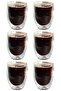 Double Walled Striped Glass, Coffee, Latte, Espresso, Soft Drink 300 ml Glass Set 6 Pieces 2322 - 3