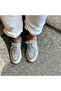 Gray Suede Genuine Leather Women's Casual Comfortable Lace-Up Shoes