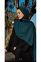 Neo Cotton Shawl Petrol Green - 8