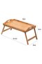 Bamboo Luxury Folding Footrest Bed Enjoyment Tray Thick Material Quality Product 50 X 30 cm - 3
