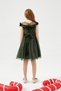 Children's Dress with Velvet Tulle Skirt - 5