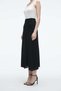 Solid Midi Skirt - 6