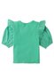 Girls Solid Ribbed Half-Sleeve Top - 3