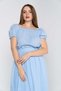 Off-Shoulder Short Sleeve Lace Top - 3