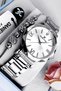 Original Cut Glass Women's Wristwatch, Waterproof Silver Color Steel Band - Bracelet Gift Dkby2048C1 - 6