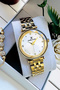 Original Women's Wristwatch, Cut Glass Waterproof Gold Color Steel Band - Bracelet Gift Dkby2049C2 - 4