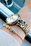 Original Women's Wristwatch, Cut Glass Waterproof Gold Color Steel Band - Bracelet Gift Dkby2049C2 - 7