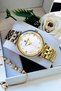 Original Women's Wristwatch, Cut Glass Waterproof Gold Color Steel Band - Bracelet Gift Dkby2049C2 - 3