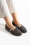 Women's Smoked Wool Pearl Winter Ballerina Shoes for Home and Outdoor Use - 2