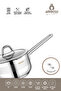 Bella 14-Piece Stainless Steel Pot, Milk Pan, Storage Container Set Compatible with All Stoves - 4