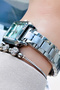 Women Wrist Watch 3 Atm Water Resistant Silver Color Steel Cord Wristband Dkby2022C6 - 4