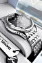 Original Stainless Steel Wristwatch Men's Watch Waterproof Silver Color Dke2147C3 - 4