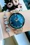 Original Women's Wristwatch, Cut Glass Waterproof Rose Color Steel Band - Bracelet Gift Dkby2049C7 - 3