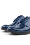 Navy Blue Patent Leather Lace-up Oxford Children's School Shoes - 7