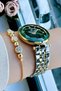 Original Women's Wristwatch, Cut Glass Waterproof Gold Silver Steel Band - Bracelet Gift Dkby2049C4 - 7