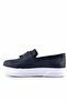 Black Matte White Sole Loafer Classic Children's Shoes - 5