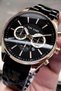 Original Gift Men's Wristwatch with Calendar Black Color Steel Band 3 Atm Water Resistant Tje4557C8 - 2