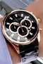 Men's Wristwatch 3 Atm Water Resistant Black Color Steel Band Agr1534
