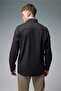 Men's Regular Fit Black Shirt (Lyocell) - 4