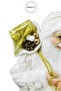 Santa Claus in Sequin Jacket Gold White 45 cm - 4