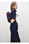 Denim Jumpsuit with Belt - 7