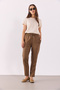 Alian Elastic Waist Beach Pants(Tencel)(Tm) - Kakao - 2