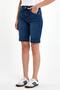 Women's Gabriel Dark Blue Regular Fit Jean Shorts - Dark Blue - 3