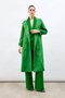 Belted Long Trench - Green - 4