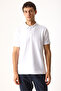 Men's Regular Fit Polo Collar T-Shirt - White - 4