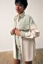 Patent Leather Houndstooth Shirt - Green - 2