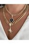 Star Patterned Northern Necklace - 2