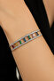 Women's Silver Color Rainbow Stone Sparkling Bracelet