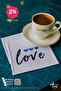 Luxury Embroidered Cocktail Coffee Serving Tray Napkin Mini Placemat Runner - Blue Love (2 Pcs)