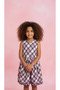 Pink Bolero Plaid Casual Dress - 2