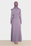 Stone Embroidered Satin Evening Dress 50257 - 3