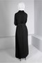 BELTED BUTTON DETAILED DRESS 43383 - 3