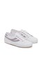 2953 Swallow Tail Lame Women's White Ankle Sneakers