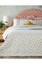 Bloomy Lines Cotton Ranforce Single Duvet Cover Set 160X220 cm Yellow - 2