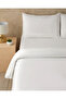 Model Pamuk Saten Embroidered King Size Bed Sheet Set White - 2