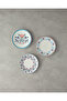 Carnival Leaves Bone Porcelain Pasta Plate 20 cm Colorful - 4