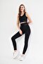High Waist Lycra Recovery Leggings Crop Set - 8