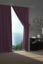 Blackout Drapery Curtain Living Room Hotel Living Room Children's Room Decorative Light-Blocking Sun Visor Plum