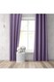 Blackout Drapery Curtain Living Room Hotel Living Room Children's Room Decorative Light-Blocking Sun Visor Lilac - 2