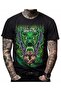 One Piece Anime Printed Unisex Black Tshirt Monkey Luffy Sanji Zoro